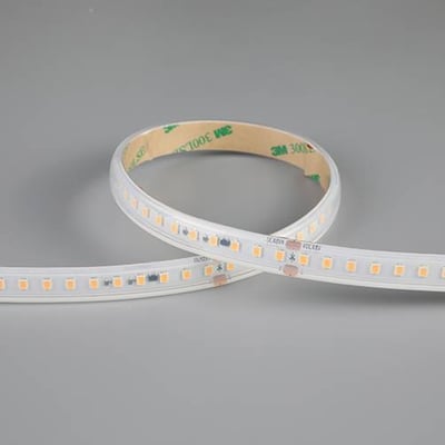 Ansell Lighting U-Cell LED bånd på 30 meter, 12,5mm bredt, med 160 LED/meter og 3000K farvetemperatur.