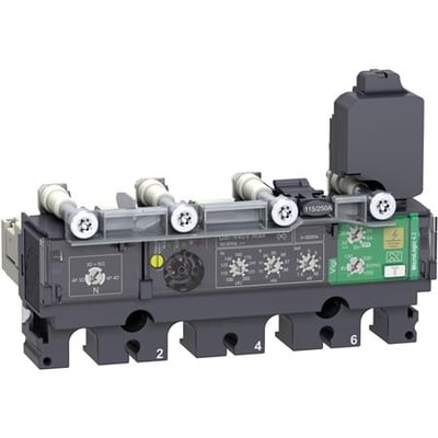 Schneider Electric MicroLogic 4.2, 4-polet 40A elektronisk strømrelæenhed for ComPacT NSX maks. 440V, med justerbare beskyttelsesindstillinger.