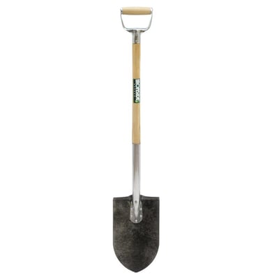 Ironside Classic 11 AY havespidsspade med spidst, mørkt blad, asketræsskaft og D-greb.