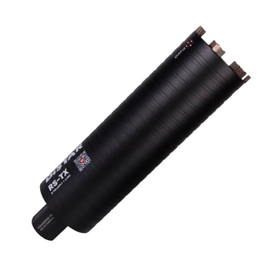 Distar RS-TX diamantkernebor med Ø102mm diameter og 5/4 gevind, designet til tørboring i beton.