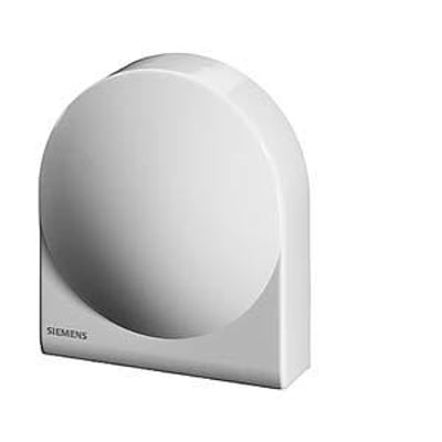 Siemens QAC3161 temperaturføler til ude- og rumtemperatur med DC 0..10V udgangssignal i hvid plast.