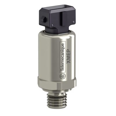 Schneider Electric tryktransmitter XMEP med G1/4A gevind og sort Deutsch-konnektor, 0-400 bar trykområde og 0,5-4,5V udgang.