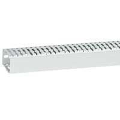 Legrand halogenfri ledningskanal B40 x H80 med 6mm slidser og afrundede hjørner, 2 meter lang med låg.