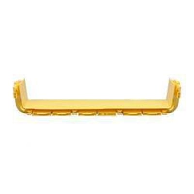 CommScope FiberGuide samlestykke i gul, 24x4" (600x100mm) med rillede sider for kabelstyring.
