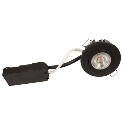 Scan Products Luna Low Profile LED downlight, 6,2W, mat sort, med 230V driver og 4000K lysfarve.