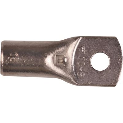 Elpress CU-rørkabelsko KRT 70mm² M12, fremstillet af fortinnet kobber med M12 bolt hul og inspektionshul.