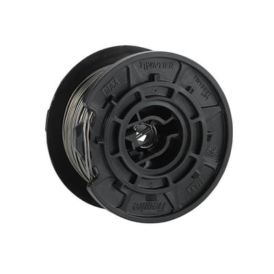 MAX TW 1061T blank tråd på en sort spole med 1,0 mm diameter, egnet til bindemaskiner.