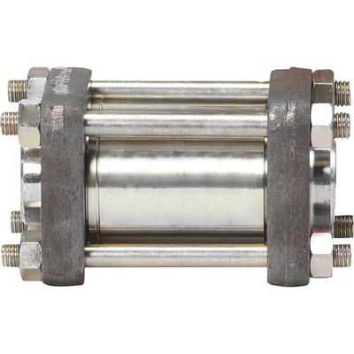 Danfoss NRVA 32 kontraventil med blankt cylindrisk metalhus, bolte og 1 1/4 tomme tilslutning.