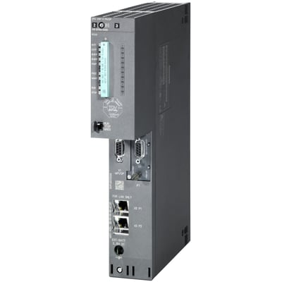 Siemens SIMATIC S7-400 CPU416F-3 PN/DP central processor med 16 MB hukommelse og synlige interfaces som MPI/DP, Ethernet og IF964-DP.