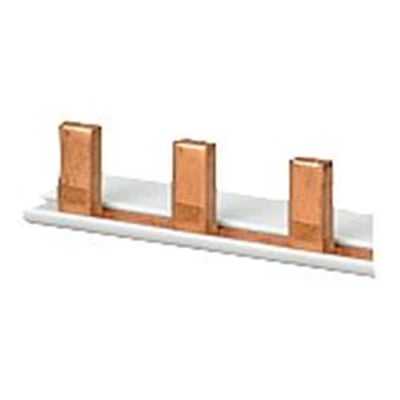Siemens 5ST3 1-faset stiftskinne med AUX, 1016 mm lang og 18mm2, fremstillet af kobber og hvid isolering, uden endestykker.