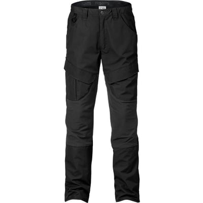 Kansas Fristads service stretch bukser 2526 i sort, størrelse C46, med synlige lommer og stretchpaneler.