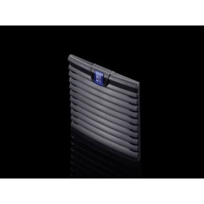 Rittal udgangsfilter til SK 3238.1XX i sort med en blå logo-detalje, placeret på en sort reflekterende overflade.