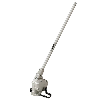 Detaljeret billede af Makita WA400MP ukrudtsjernet med 220 mm bredt blad, fokuserer på den effektive ukrudtsfjernelsesmekanisme.
