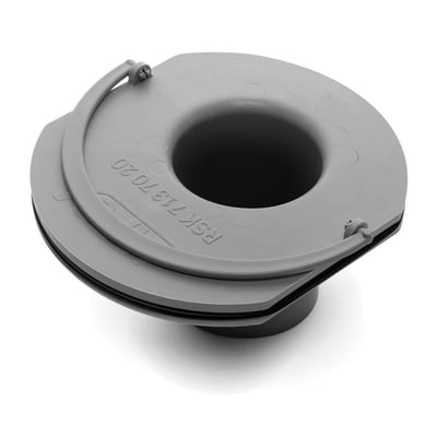 JAFO vandlås til vandret afgang, 50/75 mm, fremstillet i PP-plast med indgraveret RSK 713 70 20.