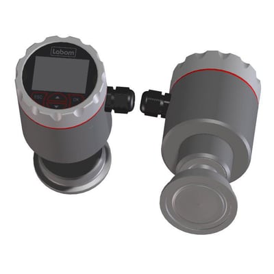 Siemens Pascal CI4 tryktransmitter med 2" Tri-clamp tilslutning, 4-20mA HART-signal og M12 stik.