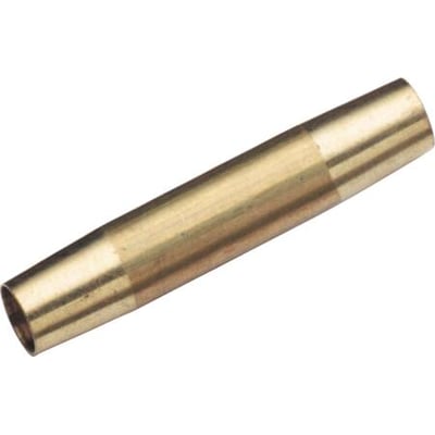 Katimex samlemuffe til glasfibersøgefjedre med en diameter på 11 mm, fremstillet af messing.