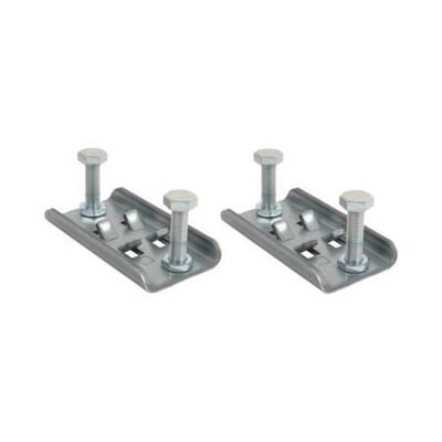 Walraven BIS Strut Inter flange Clamp-sæt til 41 × 21 mm Strut-skinne med to beslag og bolte.