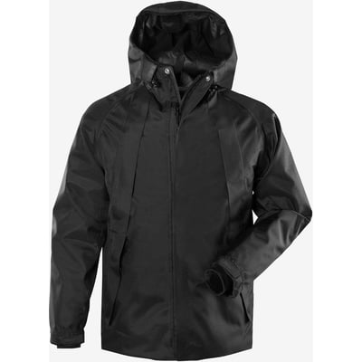 Kansas Green skaljakke 4922 GRS i sort, 4XL. Jakken er åndbar, vindtæt og vandtæt, lavet af genanvendt polyester med hætte og lynlås.