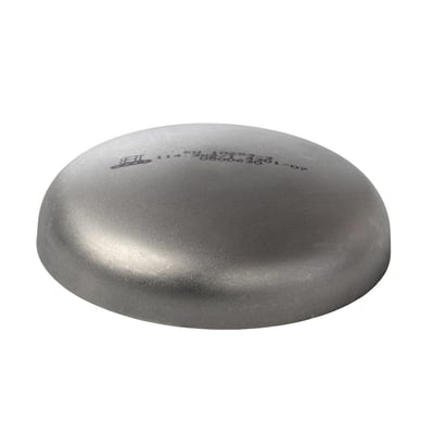 Syrefast endebund med R1 mål 133,7mm og diameter 139,7mm, fremstillet af rustfrit stål i stålkvalitet 4404.