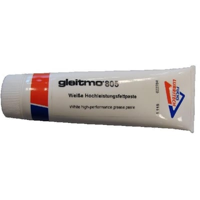 Gleitmo 805 montagepasta på 100g tube, hvid højtydende fedtpasta til smøring af værktøjer og maskindele.