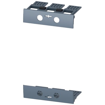 Siemens terminal cover for plug-in and draw-out units, gray plastic, accessory for 3-pole 3VA11 SENTRON MCCB.