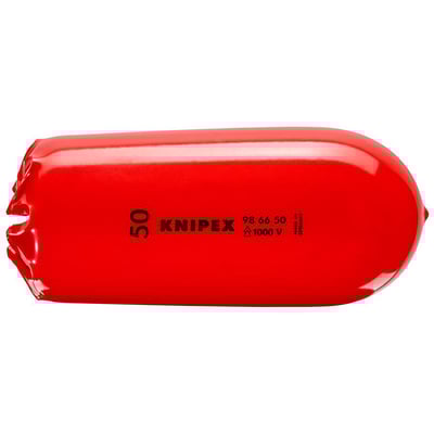 Knipex VDE-godkendt konisk tylle 98 66 50 med 50 mm indvendig diameter i skarp rød farve.