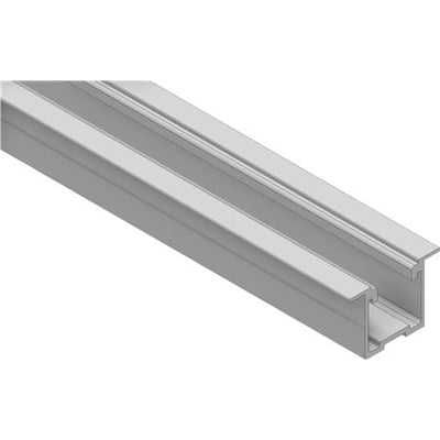 GSE tagskinne med dimensionerne 40x60mm og en længde på 2,40 meter, fremstillet i aluminium.