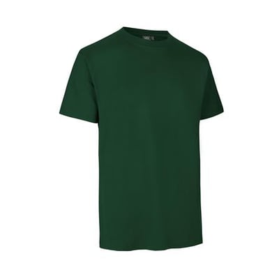 ID Identity Pro wear t-shirt i flaskegrøn, str. XL, fremstillet af 60% bomuld og 40% polyester med et vægt på 210-220g.