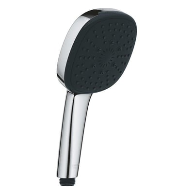 Grohe Vitalio Comfort 110 håndbruser med 110 mm hoveddiameter, forkromet og med 3 spraymønstre.