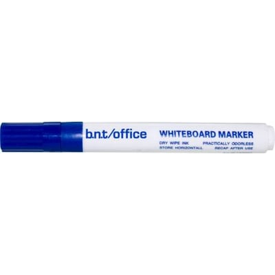 Antalis blå whiteboardmarker med konisk spids på 1-3 mm skriftbredde, næsten lugtfri og giftfri.