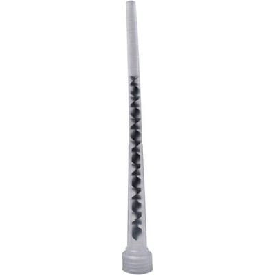 Scandi Supply mixer til 2K BTS patron, transparent med sort sneglebor for effektiv blanding af brandtætningsskum.