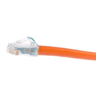 CommScope SYSTIMAX 360 GigaSPEED X10D orange patchkabel, Kategori 6A, LSZH, 3,05 meter med klar RJ45-stik.