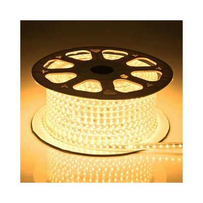LEDlife vandtæt ridebane LED-strip på 5 meter rullet op på en spole med lysende dioder.