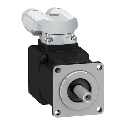 Schneider Electric PACDrive 3 servo motor SH3 040 med 0,18Nm moment, IP54/IP65, med 90 graders stik og aksel uden not og bremse.