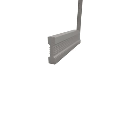 Diesella snedkervinkel 200 x 120 mm, vist fra siden med aluminiumsbase og rillede sider, på hvid baggrund.