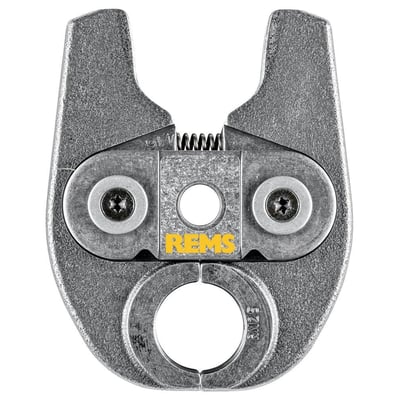 REMS pressbakke Mini RN 25/26 til Roth PressCheck, vist forfra med tydelig Rems logo og 26mm dimensionsmarkering.