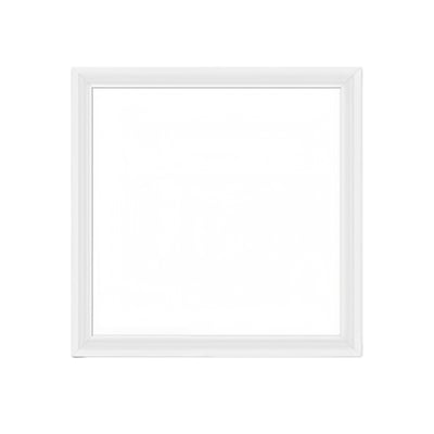 Firkantet, hvidt LED-panel på 29,5 x 29,5 cm med 18 W effekt og en enkel, flad front.