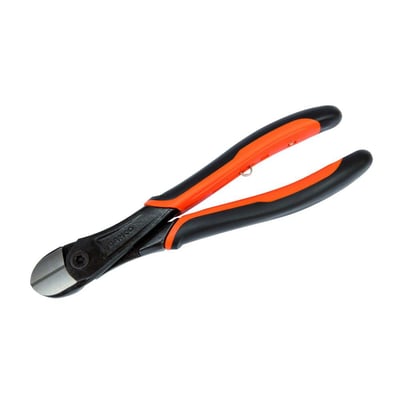 Bahco Ergo Heavy Duty bidetang set fra siden med synlig Bahco logo, returfjeder og orange detaljer på håndtaget.