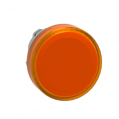 Schneider Electric ZB4BV053E LED lampehoved i orange til 22mm trykknapper og skilte med metalhus.