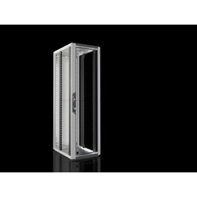 Rittal VX IT Standard server-/netværksskab med glasfrontdør, 600x2000x800 mm, 42U, RAL7035.