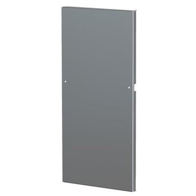 ABB MPP 20 montageplade i stål til CDCM 020, en rektangulær grå metalplade med to små monteringshuller vist på hvid baggrund.