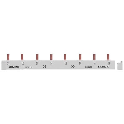 Siemens 3-faset samleskinne, grå, med 16mm² tværsnit og 1016 mm længde, mærket 5ST3 713.