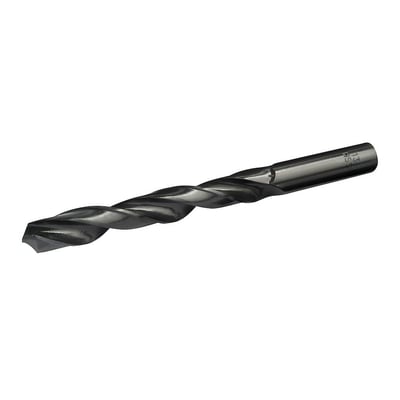 Ironside spiralbor DIN 338 i HSS, valset og 8,5 mm, set skråt med spiralspor og cylindrisk skaft.