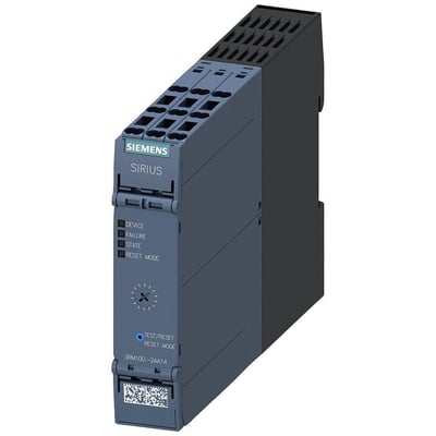Siemens SIRIUS 3RM1 elektronisk motorstarter med IP20 kapsling, beregnet til 0,1-0,5A og 110-230V.