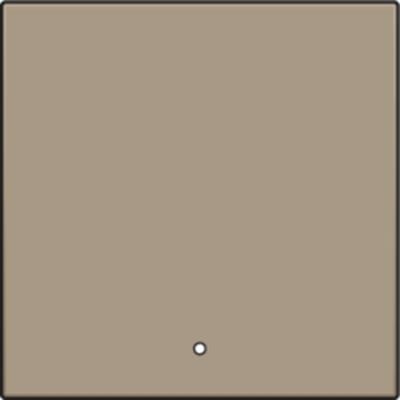 Niko tangent til smart betjeningstryk i bronze med indbygget linse til LED-indikation, vist på neutral baggrund.