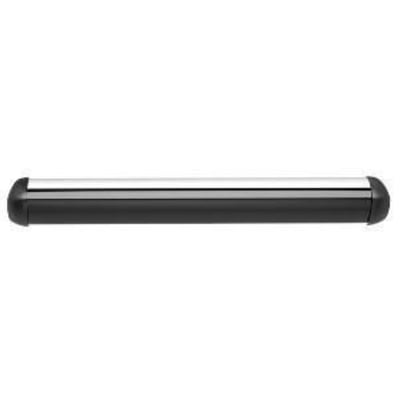 Dormakaba ProSecure OPTI SAFE sikkerhedssensorliste på 350 mm, vist vandret med aflange sorte endestykker.