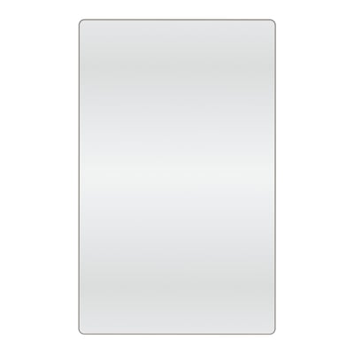 Loevschall Refine spejl med ramme i bruneret messing, 75x90 cm, firkantet med matte kanter på neutral baggrund.