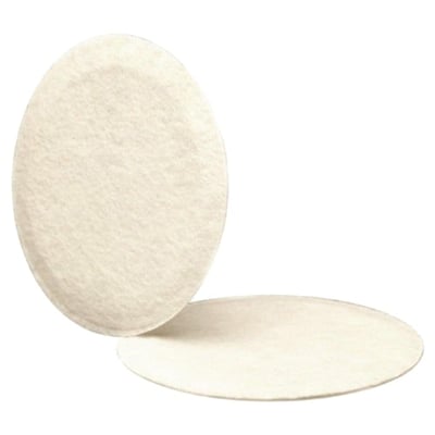 Sundstrøm forfilter i hvidt filtreringsmateriale, vist som to runde filtre på en hvid baggrund.