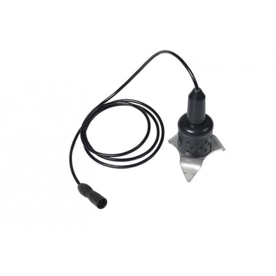 Pam B-2 mikrofon med trefod, sort design med metaltrefod og sort kabel med stik, placeret på hvid baggrund.