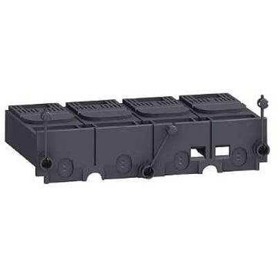 Schneider Electric klemmeafdækning, kort, 4-polet model til NSX100-250 elektriske installationer.